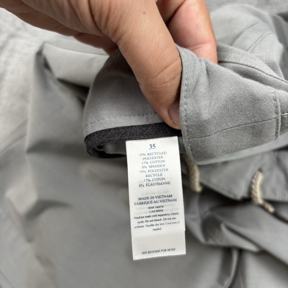 Faherty Shorts Mens 35 Gray All Day Hybrid Quick Dry Stretch Drawstring MSC0007 - Picture 3 of 8